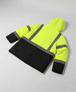 High Visibility Reflective <b>Hi</b> <b>Vis</b> Winter Workwear <b>Jackets</b> <b>Waterproof</b> Breathable Fabric for Construction Safety Workwear <b>Jackets</b> - Product Image 6