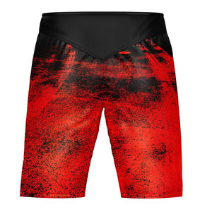 Pantalones cortos MMA con logo personalizado para hombre, ropa de entrenamiento de gimnasio, de la mejor calidad, peso pesado, 100%, sublimación, venta al por mayor - Product Image 6
