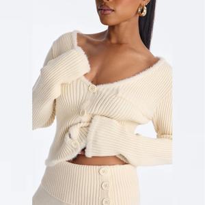 Ensemble de survêtement pour femmes de haute qualité, automne 2026, imprimé, boutonné, sweat-shirt et pantalon de jogging, 2 pièces - Product Image 5