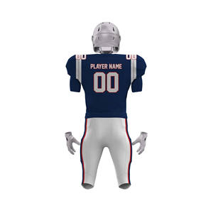 Ensemble d'uniformes de football américain sur mesure, maillots respirants avec numérotation du nom du joueur, manches courtes, taille plus - Product Image 6