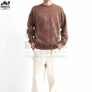 Sudadera con Lavado Ácido de Primera Calidad a Precio Razonable para Hombre, Básica, Mezcla de Algodón, Último Estilo, Nueva Llegada - Product Image 3