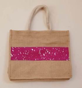 กระเป๋าโท้ทผ้ากระสอบเคลือบสำหรับผู้หญิง ปักลาย กันน้ำ พร้อมซิปและตัวล็อคแม่เหล็ก ปรับแต่งขนาดและสีได้! - Product Image 2