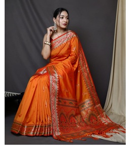 Nouveau vêtement de fête à la mode, sari en soie avec blouse, pièce indienne pour femmes, sari bon marché, prix bas, vente en gros - Product Image 1