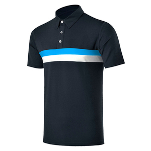 Polo personnalisé pour hommes avec demi-manches en coton grande taille tendance de luxe avec demi-manches service OEM motif solide - Product Image 1