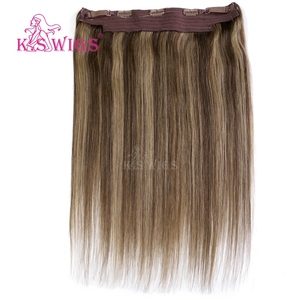 K.SWIG Vente en gros directe usine de cheveux chinois pour extensions capillaires 100% Remy à cuticules alignées, tissage double fait à la machine - Product Image 1