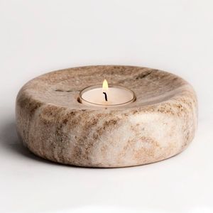 Handcrafted Marble <b>Tealight</b> <b>Holder</b> for Easter Home Decor Durable Heat Resistant for Weddings Festivals Modern Design Gifting - Product Image 3