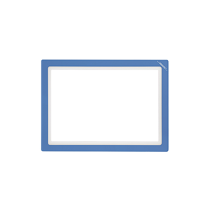 Portadocumenti Magnetico, Cornice DIN A3 Orizzontale, Azzurro Chiaro, 10 pz / Confezione.- KAN-MWR-A3Q-HB - Product Image 1