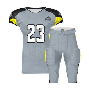 Mangas cortas personalizadas de alta calidad, tu propio uniforme de fútbol americano, servicio OEM, uniforme de fútbol americano para hombres - Product Image 2