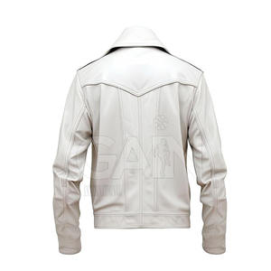 Veste en cuir pour hommes de coupe ajustée de fabrication professionnelle tenue décontracté veste d'hiver extérieure épaisse de mode avec la coutume - Product Image 2