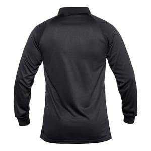 Logotipo personalizado de alta calidad negro de secado rápido rendimiento atlético Golf desgaste manga larga Polo camisetas de manga larga para hombres - Product Image 5