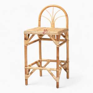 Tabouret de bar en rotin vintage en osier pour la maison ou la cuisine commerciale et les salles à manger Best Seller of the Year - Product Image 1