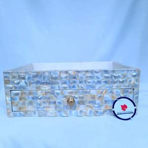 Plateau de service rectangulaire en bois d'os MDF de taille personnalisée de qualité supérieure incrustation de nacre Collections Maaz fabriquées à la main usage domestique nourriture - Product Image 3