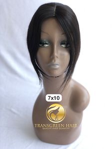 วิกต่อผมมนุษย์แบบเรียบตรง7x10ขนาด12นิ้ว - Product Image 2