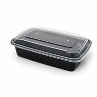 Boîte à lunch rectangulaire en PP de la série Jf, 58 oz, 2 compartiments, compatible micro-ondes, anti-fuite, couvercle en plastique de qualité alimentaire, multifonctionnelle pour tous