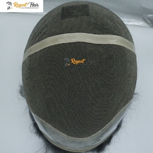 Wholesale Stock Available REGENT Full Cap Man's <b>Toupee</b> With 100% Human Hair Hand Tied Weft Natural Wave Straight Style - Product Image 5