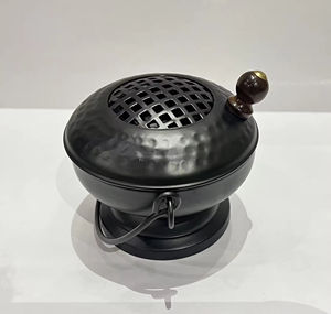 Quemador de incienso decorado a mano, soporte Bakhoor de diseño fresco de estilo tradicional con asa, uso de forma redonda para sala de estar - Product Image 4