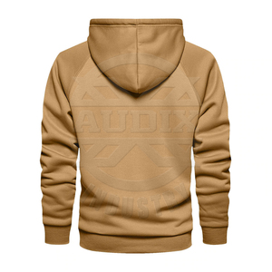 Conjunto de Sudadera con capucha de manga larga para hombre OEM Sudadera estampada de gran tamaño de invierno 100% algodón estilo cremallera negro - Product Image 4