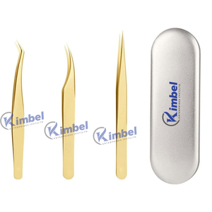 ชุดแหนบปลายต่อขนตาทำจากสแตนเลสไฟเบอร์แบบมืออาชีพ - Product Image 3