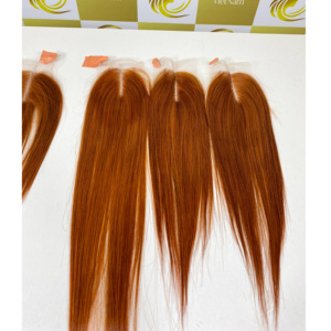 Dentelle frontale HD transparente Machine trame Extensions de cheveux humains bruts Haute qualité Cuticule alignée Frontale vietnamienne Prix de gros - Product Image 5