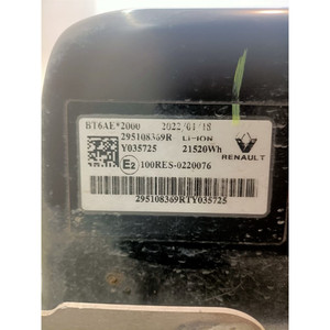 ชุดแบตเตอรี่ไฮบริดแบบชาร์จไฟได้ RENAULT Twingo III series GT 295108369R 5AL605 ไฟฟ้า 1 (18>) - Product Image 6