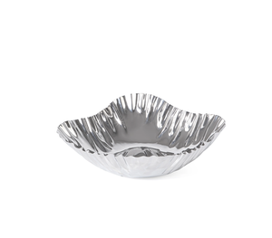 Bandeja Decorativa Redonda de Aluminio de Alta Calidad para Bodas, Plato para Mesa de Comedor, para Servir Alimentos, Acabado Plateado, Diseño Martillado - Product Image 5