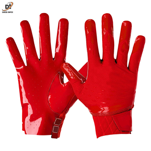 Prix de gros Gants de football américain en cuir de haute qualité Super collants meilleure prise en main conception personnalisée logo personnalisé imprimé - Product Image 3