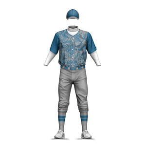 Ensemble uniforme de baseball et de softball personnalisé pour adultes, respirant, sublimé, avec pantalon et maillot imprimés - Product Image 2