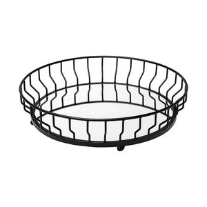 Juego de Bandejas Decorativas Doradas con Espejo, Bandeja Redonda de Metal Festoneada para Perfumes, Bandejas de Lujo para Decoración de Mesa de Bodas y Fiestas - Product Image 2