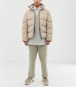 Veste en plumes de duvet recyclées vestes et manteaux ultra légers manteau en coton à capuche en duvet - Product Image 2