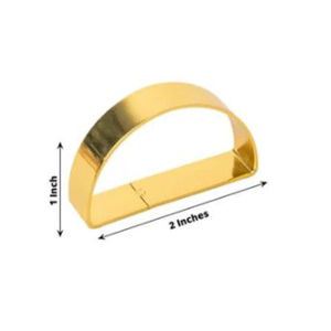 Anneau de serviette en or de créateur élégant Clip de serviette de porte-mouchoir décoratif pour la table d'anniversaire de salle à manger Clip de serviette à vendre - Product Image 5