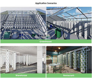 Systèmes d'hydroponie verticaux clés en main avec tour aéroponique pour fermes intérieures - Product Image 6