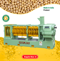 Machine d'extraction d'huile de soja semi-automatique GOYUM 1040 kg/h à froid et à chaud avec tension 440V/380V/280V et garantie d'un an