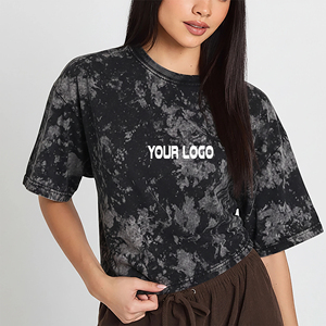 Camiseta moderna para mujer con lavado ácido, material de algodón suave, costuras de calidad y camiseta para mujer con lavado ácido que ofrece un uso cómodo. - Product Image 4