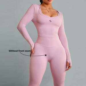 Conjunto de Yoga para Mujer, Ropa Deportiva para Gimnasio, Conjunto de Yoga Transpirable para Mujer - Product Image 4