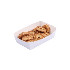 Assiette <span class=keywords><strong>de</strong></span> bac à hot-dog en <span class=keywords><strong>carton</strong></span> alimentaire brun ou blanc jetable personnalisé pour restauration rapide - Product Image 6