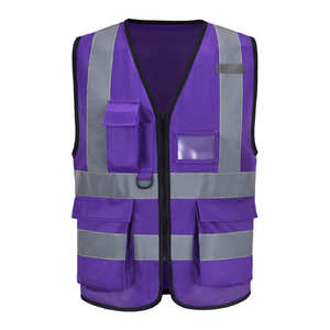 Gilet de sécurité haute visibilité à deux tons, nouvelle construction, logo personnalisé, couleur unisexe, design confortable et léger - Product Image 3