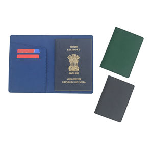 Tarjetero de pasaporte RFID de cuero vegano personalizado para hombres, organizador de billetera larga de alta calidad, producto replicable - Product Image 2