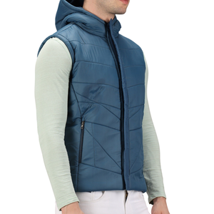 Gilet matelassé avec logo personnalisé pour hommes-Gilet rembourré en duvet respirant de haute qualité, chaud pour l'extérieur, vêtements d'hiver, vente en gros - Product Image 4