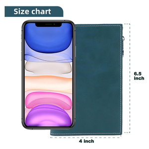 Cartera de Cuero para Tarjetas, Pasaporte, Billetes y Dinero, Carteras de Cuero para Hombre con Portaplumas - Product Image 4