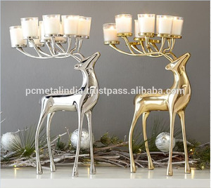 หรูหราอลูมิเนียมเชิงเทียนขายร้อนที่ทันสมัยโลหะทองที่กำหนดเองโลหะเชิงเทียนเทียนในราคาขายส่ง - Product Image 4