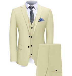 Conjunto de Traje Formal de 2 Piezas para Hombre, Mezcla de Lana, para Uso Profesional, Talla Personalizada, con Logotipo - Product Image 1