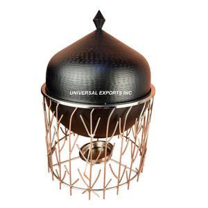 ชุดหม้ออุ่นอาหารโลหะสำเร็จรูปสามชิ้นทำจากหนังสำหรับทำอาหารดีไซน์เนอร์แบบแฮนด์เมด - Product Image 5