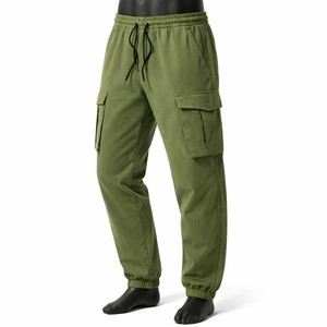 Pantalones Cargo Personalizados para Hombre, Mezcla de Algodón, Múltiples Bolsillos, Corte Holgado, Ropa Urbana, Informal, Marca Privada - Product Image 3