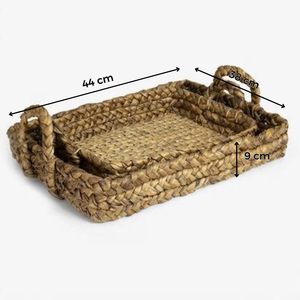 อุปกรณ์บนโต๊ะแบบเดี่ยวพับได้ถาดหวายงานสานมือสไตล์เวียดนามสำหรับใช้ในงานตามสั่ง - Product Image 6