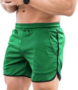 AL Pantalones cortos de gimnasio para hombre al por mayor de alta calidad 100% algodón que absorbe la humedad pantalones de entrenamiento de malla transpirable de secado rápido deportes Casuales - Product Image 5