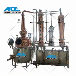 Ace Stills Unité de distillation à la vapeur Équipement de distillation fractionnée Unité de distillation double