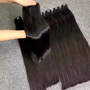 Mechones rectos de hueso superventas, cabello humano vietnamita crudo de calidad de lujo de un solo donante con 100% cutículas alineadas - Product Image 1