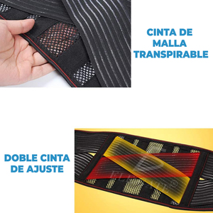 Cintura Lombare Portatile in Poliestere e Cotone per Correzione della Postura, Modellamento della Figura e Riabilitazione - Product Image 3