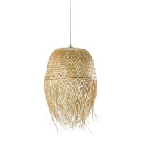 Lustre de cuisine tissé de style nordique et rustique, luminaire de plafond en bambou, luminaire suspendu moderne, idéal pour un restaurant