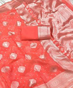 Nouveau dernier festival porter coton soie imprimé saree avec chemisier pièce femmes indiennes portent sari meilleur prix en gros surat apparelgarment - Product Image 5